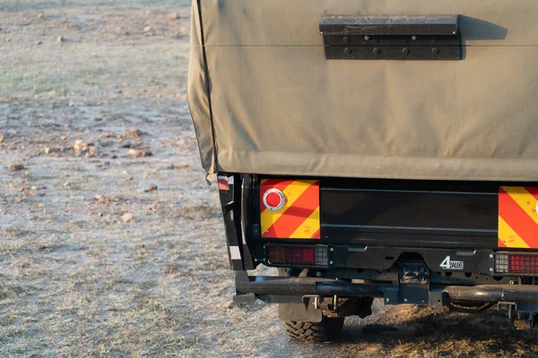 Kenia Afrika März 2023 Stoßstangenrückansicht Eines 4X4 Geländewagens Der Masaai — Stockfoto