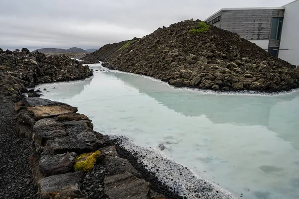 Milky Blue Water Just Blue Lagoon Iceland — Stock Photo, Image