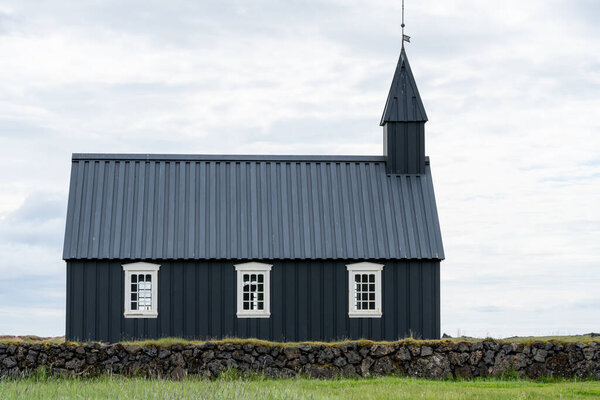Budir black church at the Snaesfellsnes peninsula in Iceland