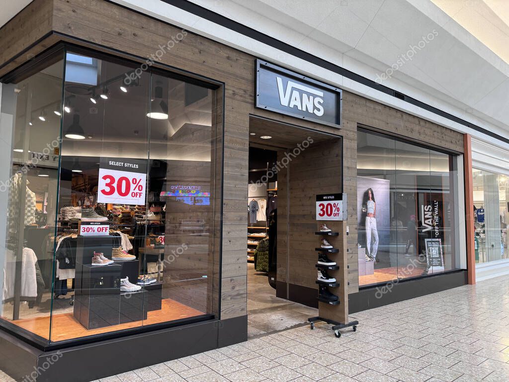 Faifax, Virginia - December 30, 2023: Vans store at the Fair Oaks Mall