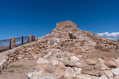 Arizona 'daki Tuzigoot Ulusal Anıtı' ndaki antik kalıntılar