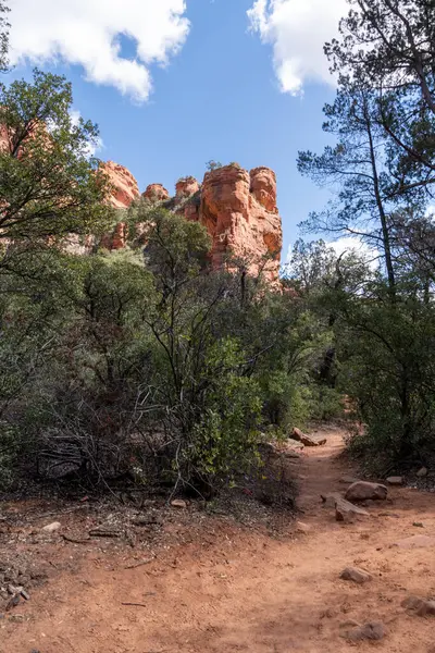 stock image Beautiful scenery along the Fay Canyon trail in Sedona Arizona