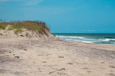 Cape Hatteras 'ta güzel bir sahil Ulusal Sahil - Dış Kıyılar, Kuzey Carolina