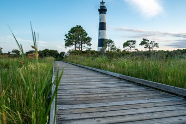 Bodie Island Lighthouse at sunset, Outer Banks, North Carolina clipart