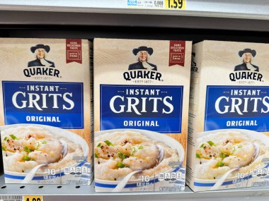 Viyana, Virginia - 28 Eylül 2024: Quaker Yulaf Yulafı, orijinal aroma, bir markette