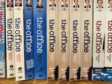 Manassas, Virginia - 29 Eylül 2024: The Office TV set of DVD, complete series