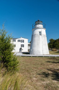 Piney Point Lighthouse in Southern Maryland on the Chesapeake Bay clipart