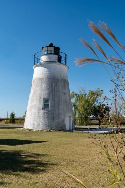 Piney Point Lighthouse in Southern Maryland on the Chesapeake Bay clipart