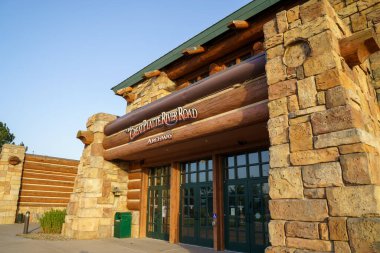 Kearney, Nebraska - 21 Haziran 2025: Ünlü Archway - I-80 'deki Great Platte River Road Müzesi