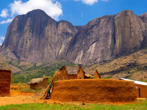 The big mountain that the locals call the chameleon Andringitra National Park. Madagascar.