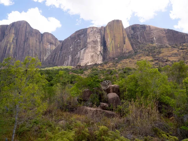 The big mountain that the locals call the chameleon Andringitra National Park. Madagascar.