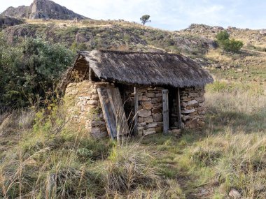 Primitive toilets at Andringitra National Park campsite. Madagascar.