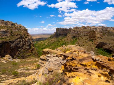 Charming rocky landscape in Antsirabe, wild nature of Madagascar.