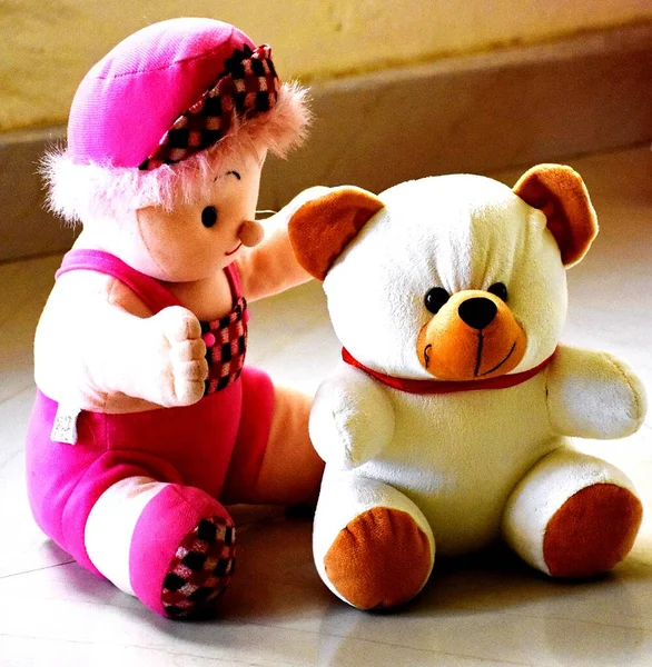 귀엽고 아름다운 부드러운 장난감 — 스톡 사진