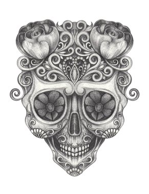 Ölü elin kağıda çizdiği şeker kafatası günü.