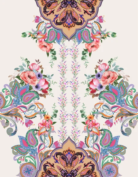 Abstract Floral Background Design Print Imagen de stock