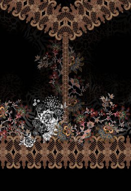 Paisley geometrik çiçek renkleri hayvan desenleri