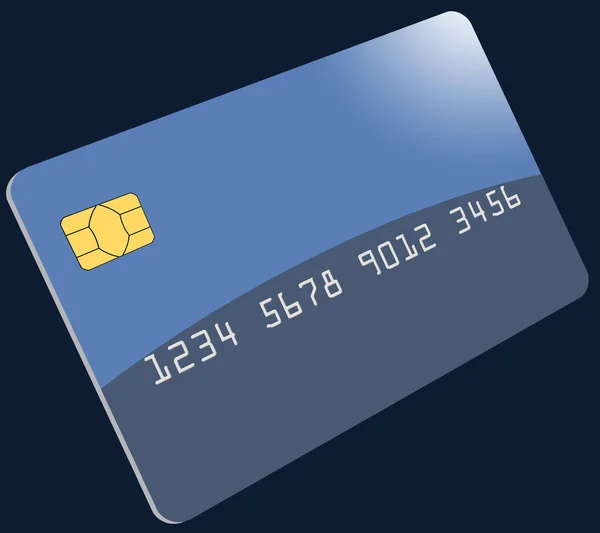 Here Realistic Mock Credit Card Debit Cards Isolated Transparent Background — 스톡 사진