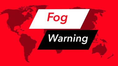 Bir televizyon hava durumu afişi veya ikonu, Amerika Birleşik Devletleri 'ni gösteren bir dünya haritasıyla görülüyor. Renkler kırmızı, siyah ve beyazdır ve 40 benzer görüntüden oluşur..