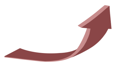 Bu işle ilgili illüstrasyonda şeffaf bir arkaplanda yukarı doğru bir ok kıvrılır.