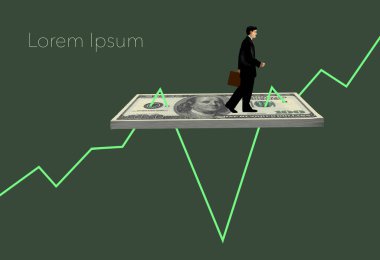 Borsa dibe vurduğunda bu adamın gelir kaybı yaşamasına bir tomar para yardım ediyor. Bu, durgunluktan kurtulmanın 3 boyutlu bir örneği.
