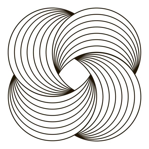 白い背景に囲まれた円の線のアイコン — ストック写真