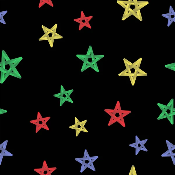 Σύμβολο Πεντάγραμμο Πέντε Αστέρων Χωρίς Ραφή Μοτίβο Μαγικό Σύμβολο Της — Διανυσματικό Αρχείο
