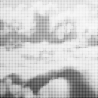 Yarım Tonlu Düzen. Noktalar kümesi. Beyaz Arkaplanda noktalı doku. Grunge Şablonu 'nu yükle. Tehlike Doğrusal Tasarımı. Soldur Monokrom Noktaları. Pop Sanat Arkaplanı.
