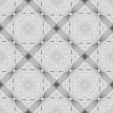 Beyaz Arkaplanda İzole Satır Simgesiz Deseni.