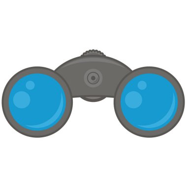 Vektör Dürbün Simgesi Beyaz Arkaplanda izole edildi. Optik Logo.