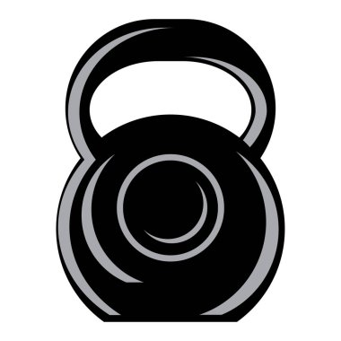 Beyaz arkaplanda ağırlık siluetleri olan bir resim