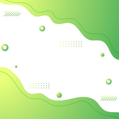 Vektör soyut çember yeşil desen.