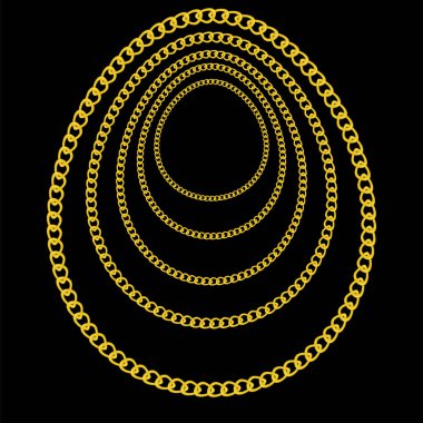 Raster altın desenli. Sarı zincir arkaplan.