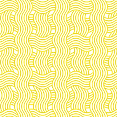 Vektör Japon ramen çorbası. Geleneksel Asya yemekleri. Erişte dokusu. Doğu mutfağı. Makarna arka planı. Spagetti soyut geometrik desen.