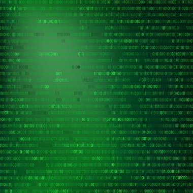 Dijital Veri Teknolojisi Kavramı. Yeşil İkili Veri Yazılım Programlama Kodu Dokusu. Rastgele Program Kodu. Makine kodu. Rastgele İkili Veri Matrisi Geniş. Teknik Arkaplan.