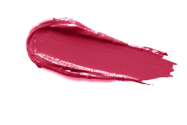 Magenta Bevlekte Lippenstift Staal Geïsoleerd Witte Achtergrond Kleur Trend Jaar — Stockfoto