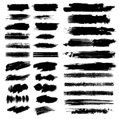 Grunge Fırça Vuruşu Boya Kutuları Arkaplanı