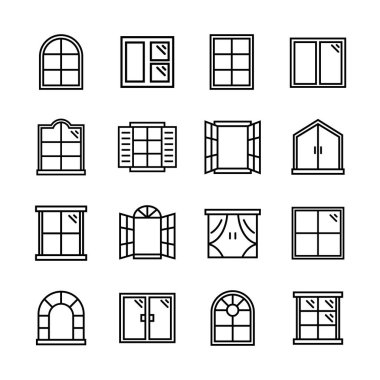 Pencere çizgisi simgeleri. Windows satır simgesi dizaynı