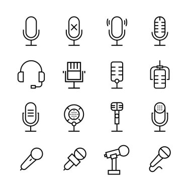 Mikrofon simgesi ayarlandı. Mikrofon satırı simgesi seti