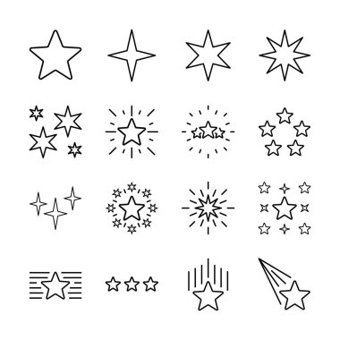 Yıldız çizgisi simgesi hazır. Parıldayan Yıldız Simgesi Ayarları