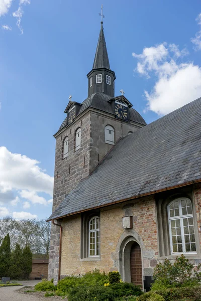 Iglesia Del Pueblo Steinbergkirche Schleswig Holstein Alemania — Foto de Stock