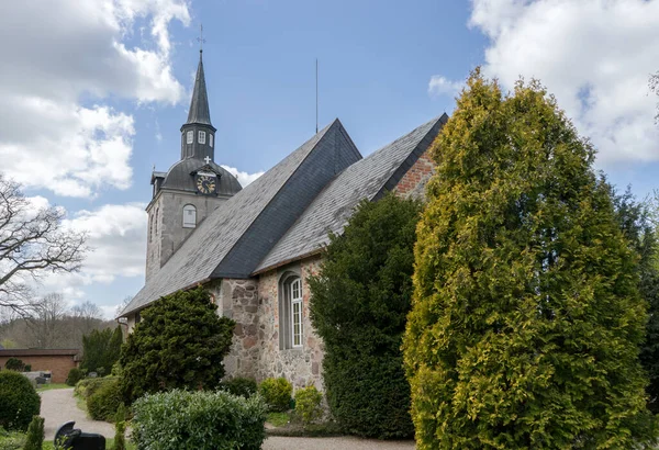 Chiesa Del Villaggio Steinbergkirche Nello Schleswig Holstein Germania — Foto Stock