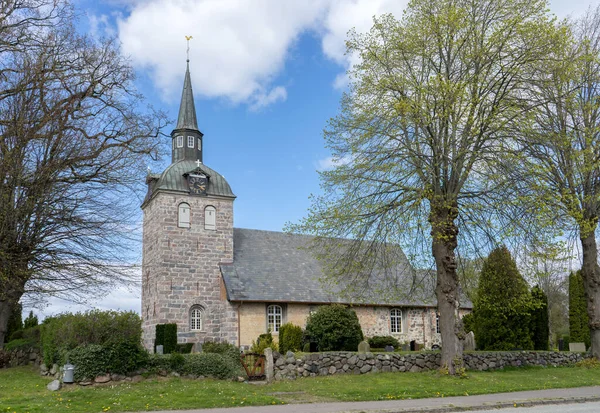 Chiesa Del Villaggio Steinbergkirche Nello Schleswig Holstein Germania — Foto Stock