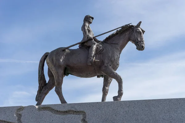 Ringrider Statue Von Hans Par Sonderborg Dänemark — Stockfoto
