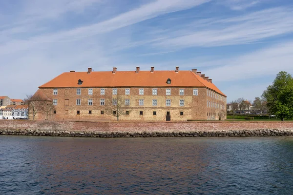 Veduta Dello Storico Castello Sondersborg Danimarca Dall Acqua — Foto Stock