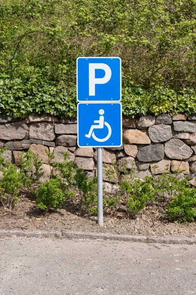 Parcheggio Persone Con Difficoltà Motorie — Foto Stock