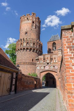 Neustdter Tor in Tangermnde, Saksonya-Anhalt, Almanya