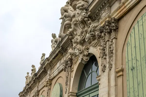 stock image Detailed shot of the German Pavilion of the Zwinger in Dresden, Saxony, Germany