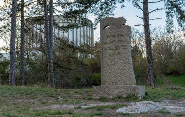 Panorama Müzesi ve Bad Frankenhausen, Thüringen, Almanya 'daki Beyaz Dağ Anıt Taşı' nda Thomas Mntzer liderliğindeki Özgürlük, Köylüler Savaşı, 15 Mayıs 1525