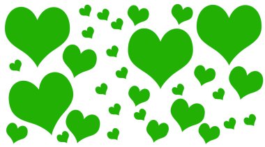 Kalpler düz simgeler. Kırmızı Kalp 'in beyaz arka plandaki sembolü, seni seviyorum. Aşk ve romantizm işareti.